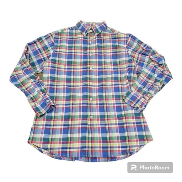 Cremieux Classic Slim Fit Stretch Oxford Long Sleeve Button Down Shirt Size L - Picture 1 of 9